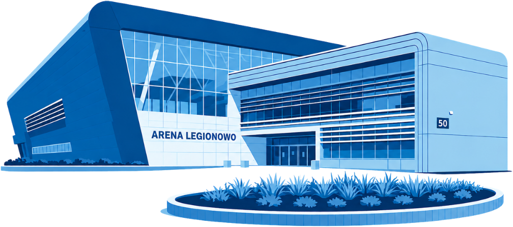 Ilustracja budynku Arena Legionowo